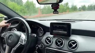 The girl buys a used car and fucks the Italian salesman