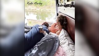 Camping in nature with a hot girl is awesome, especially with Kate Marley