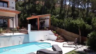 Ebony big tits MILF Tina Fire enjoys romantic sex