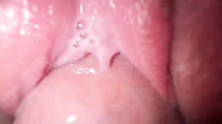 A guy fucked his stepsister and she came with a creamy finish