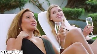 Dream girls Agatha, Freya & Lika in hot foursome action