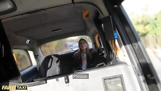 Jayla De Angelis gave the cabbie a blowjob while wearing gloves in this steamy scene