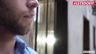 Two sexy babes Abella Danger and Zoe Monroe seducing the jail guardian for sex