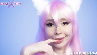 Cosplay sex with cunnilingus and anal for Dirty Neko Creampie, featuring Alice Bong’s bold style
