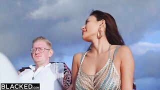Gorgeous Rae Lil Black deserts her BF for a muscular, well-hung stranger