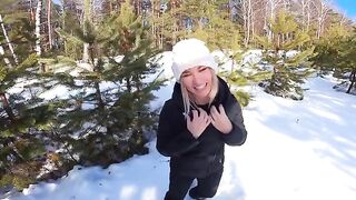 A girl got lost in the forest, but she found a helping hand