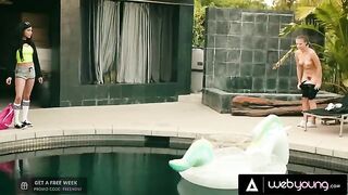 Savannah Sixx cheats on her BF with Gia Derza’s skates