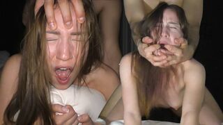 Petite teen gets fucked hard by horny hung