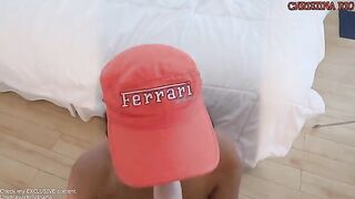 The racing girl is dreaming about anal sex and gets fucked deep in her asshole