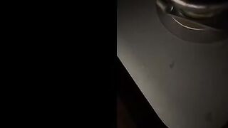 Cheating wife entertains her husband's friend in the kitchen