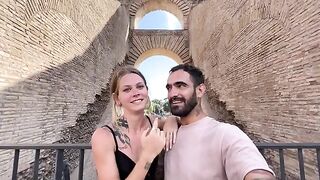 Date night in Rome turns into a passionate homemade session
