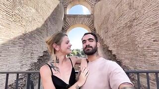 Date night in Rome turns into a passionate homemade session