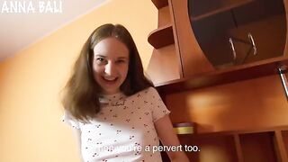 The girl left a sex toy in the bathroom, so I thought it was time to have sex