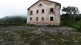A walk around the horrible buildings with my hot babe