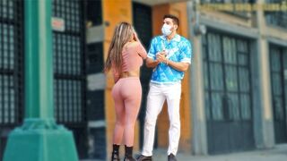 Latina with big ass seduces a wealthy stranger and jumps on him