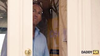 An athlete was tricked into sex with his son’s blonde GF by Daddy4K