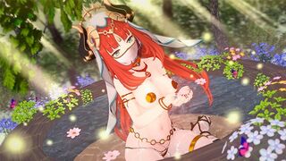 The beautiful girl Nilou fucks passionately in Genshin Impact style