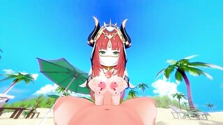 The beautiful girl Nilou fucks passionately in Genshin Impact style