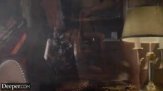 A hot chick Vanessa is having fun with a stranger she met late at night