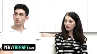 A hot doctor helps her stepkids to find their sexual direction