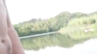 A girl was fucked on the public beach by a stranger