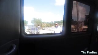 The queen of the bus, Rogue, got fucked hard by a big cock