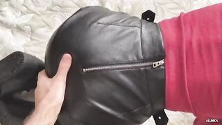 The bad girl was rewarded with semen on her clothes
