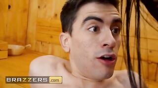 Blondie Fesser and Sara Retali catch a peeping guy and fuck him