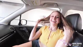 The beautiful girl Laney Grey has a great ass and an amazing body