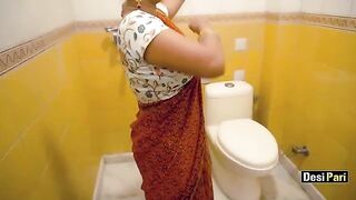 Desi Pari got fucked hard by a neighbor at his place with clear Hindi audio