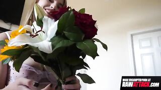 Octavia Red, the stunning busty redhead, enjoys an intense session with a huge cock