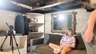 The guy fucked a girl in ass at home, she moaned with pleasure