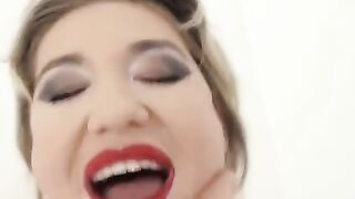 Blonde Nympho Nikky Dikky gets her asshole gapped hard