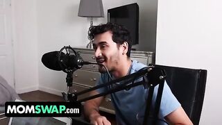 Hot mom swap action with Mellanie Monroe and Ms Visual