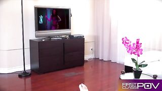 Adriana Chechik is the queen of messy and rough blowjobs, showcasing her skills