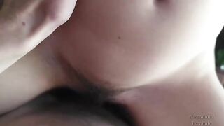 A couple on vacation in a hotel room, having fun and fucking passionately