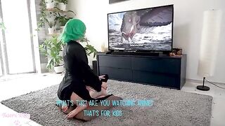 Tatsumaki from My Hero Academia gets fucked in a cosplay scene
