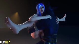 Furry Cat Girl gets her pussy filled with monster cock
