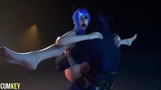 Furry Cat Girl gets her pussy filled with monster cock