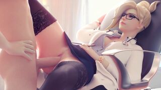 Overwatch Mercy animated video by RedScarlet28
