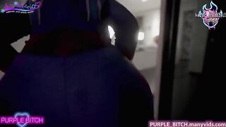 Spiderman makes love with two lesbians using his unique web trick