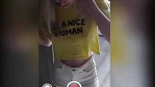 An exchange student came to live with a cute girl