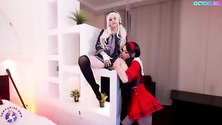 Cosplay girl Octokuro fucks her horny doppelganger in a steamy scene