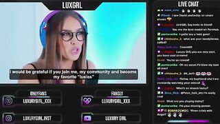 A hot girl is fucking with a streamer right on the camera