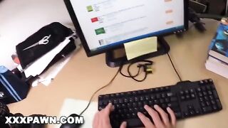 Broke College Student Nicki Ortega Gets Fucked in Pawn Shop