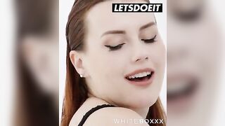 Redhead beauty Charlie Red gets her pussy filled with cum