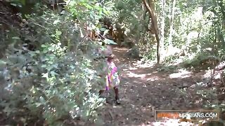 African lesbians try real lesbian sex with a pussy eating train