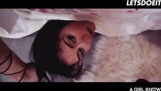 Girl knows how to please her lesbian roommate with sensual intimacy