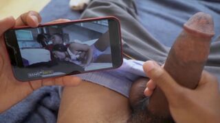 Lil D rubs one out to his own video starring Julz Gotti, damn that’s meta