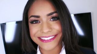 This schoolgirl, Nicole Bexley, is eager to explore and have fun